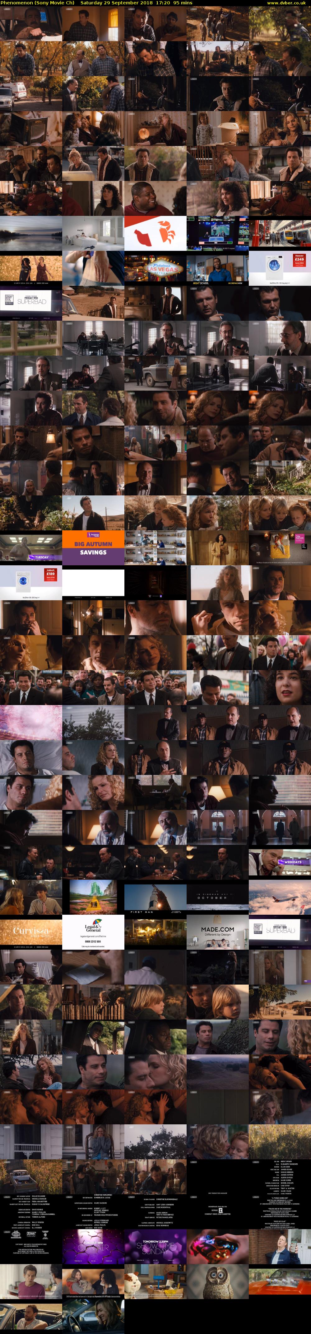 Phenomenon (Sony Movie Ch) Saturday 29 September 2018 17:20 - 18:55