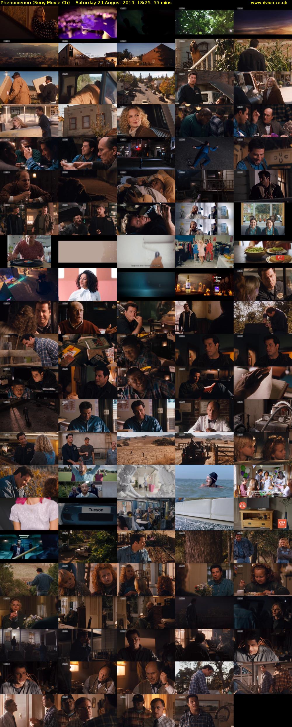 Phenomenon (Sony Movie Ch) Saturday 24 August 2019 18:25 - 19:20