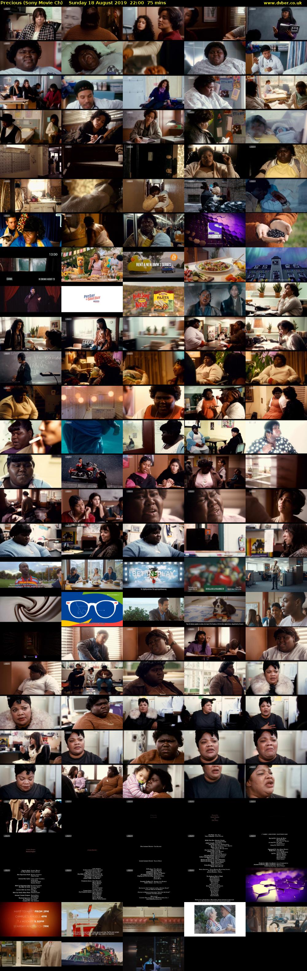 Precious (Sony Movie Ch) Sunday 18 August 2019 22:00 - 23:15
