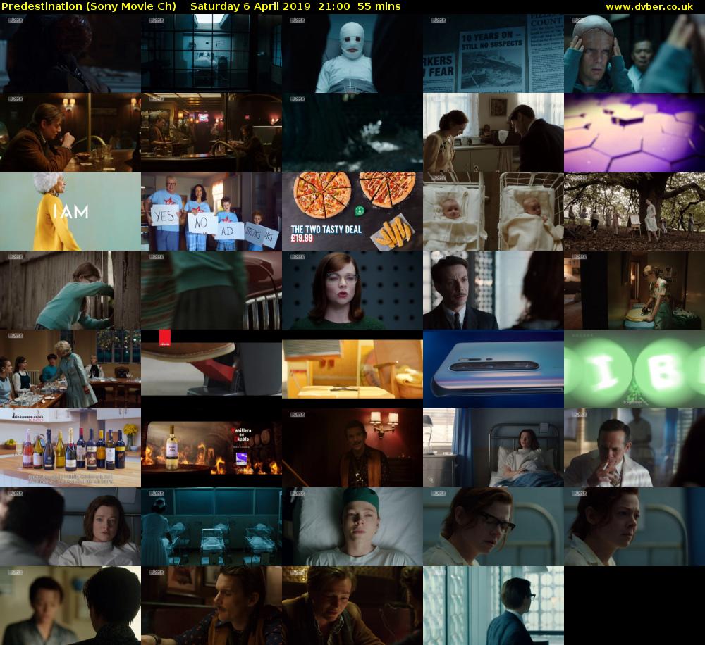 Predestination (Sony Movie Ch) Saturday 6 April 2019 21:00 - 21:55