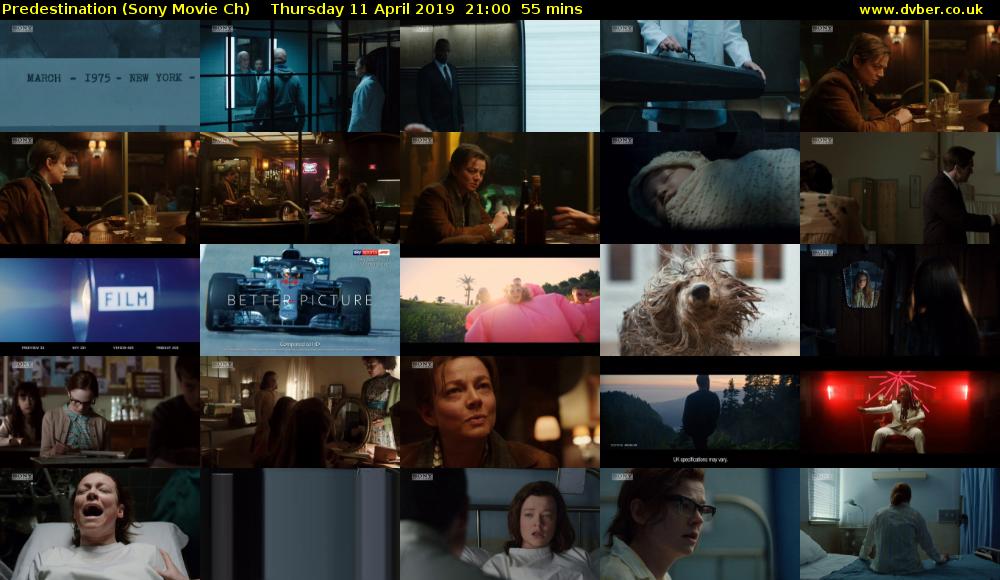 Predestination (Sony Movie Ch) Thursday 11 April 2019 21:00 - 21:55