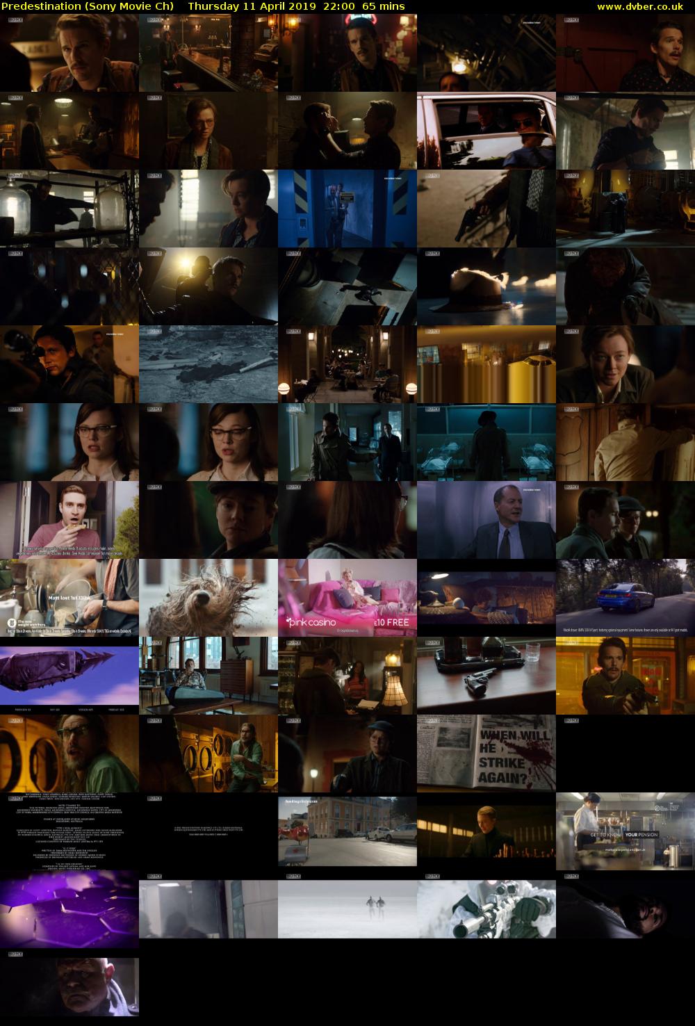 Predestination (Sony Movie Ch) Thursday 11 April 2019 22:00 - 23:05