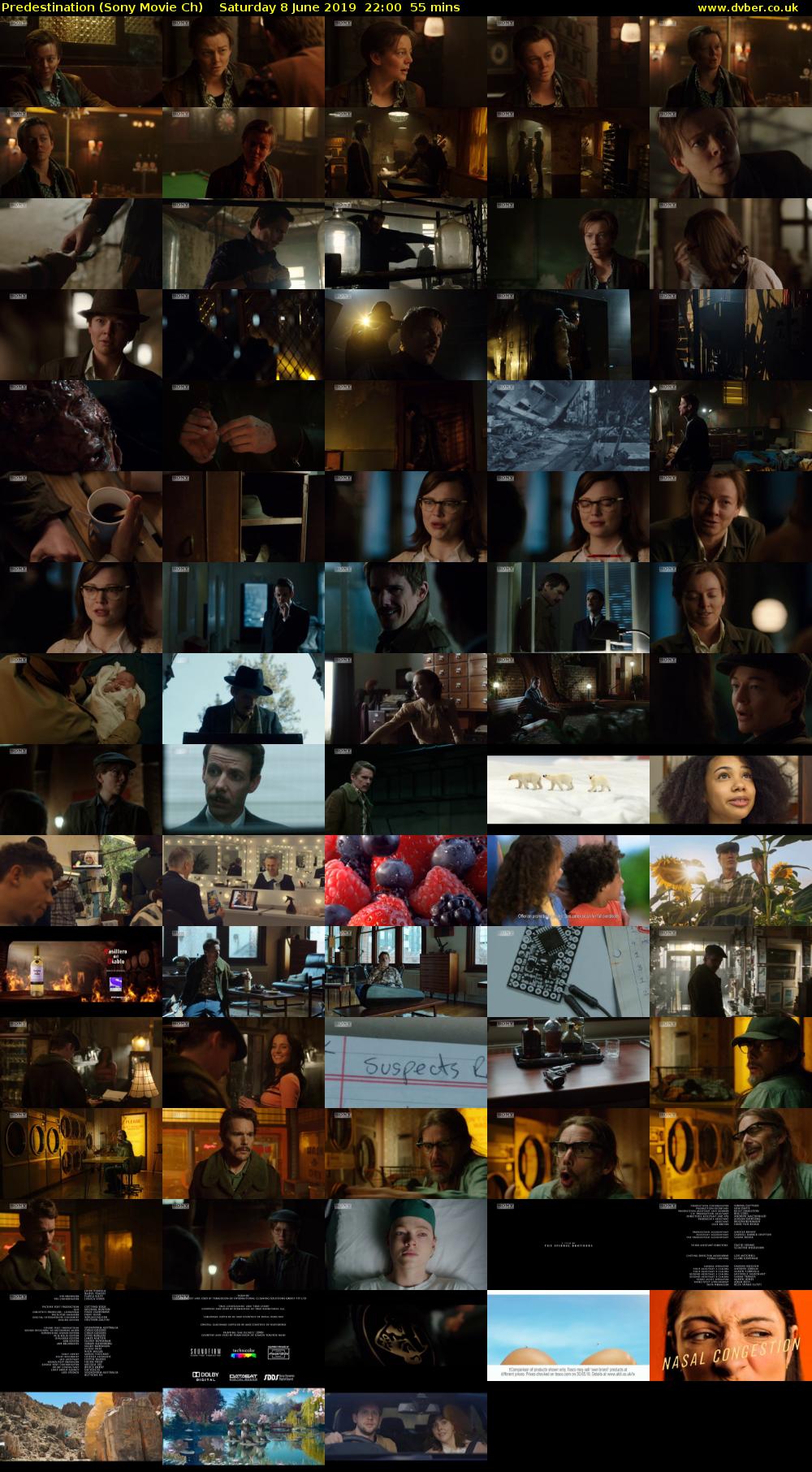Predestination (Sony Movie Ch) Saturday 8 June 2019 22:00 - 22:55