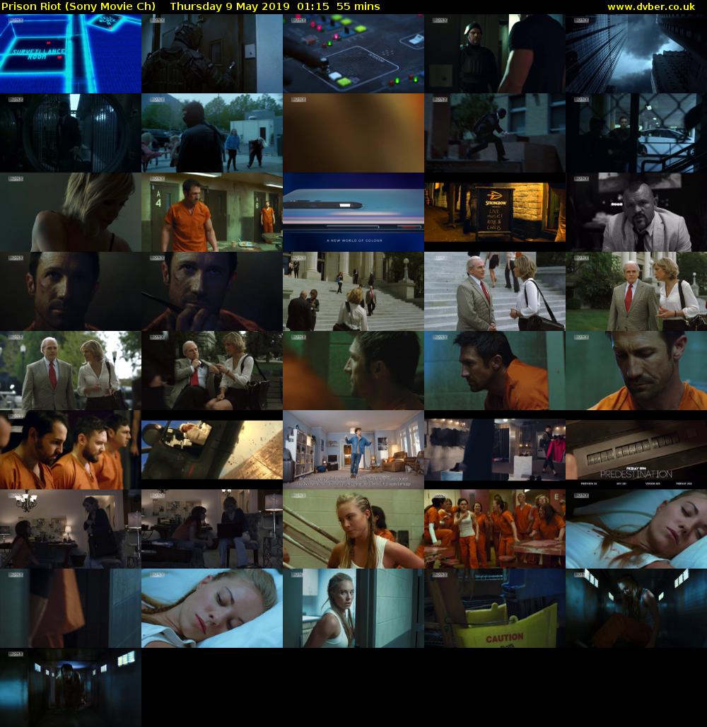 Prison Riot (Sony Movie Ch) Thursday 9 May 2019 01:15 - 02:10