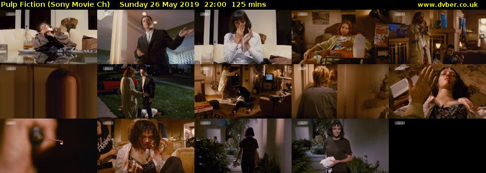 Pulp Fiction (Sony Movie Ch) Sunday 26 May 2019 22:00 - 00:05