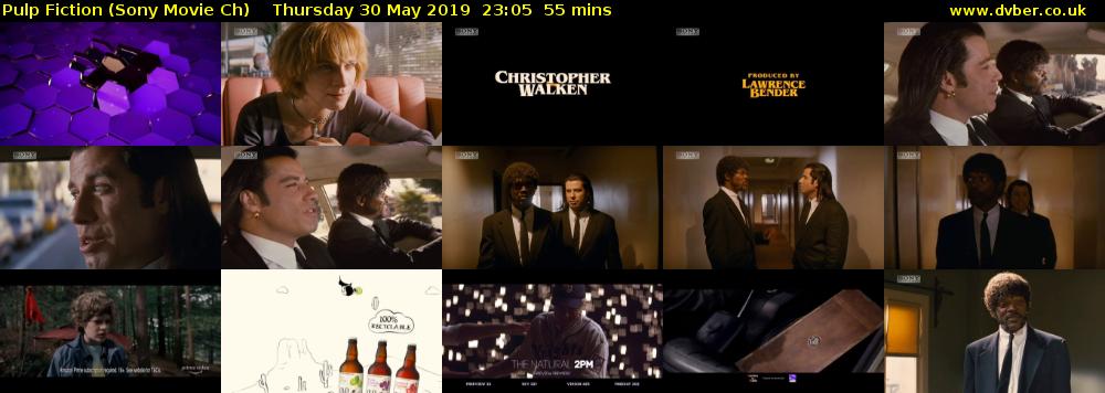 Pulp Fiction (Sony Movie Ch) Thursday 30 May 2019 23:05 - 00:00