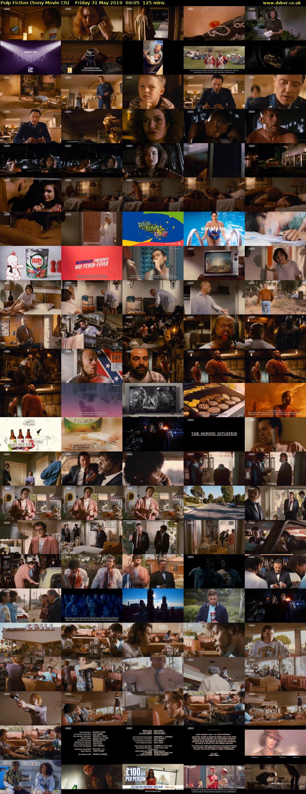 Pulp Fiction (Sony Movie Ch) Friday 31 May 2019 00:05 - 02:10