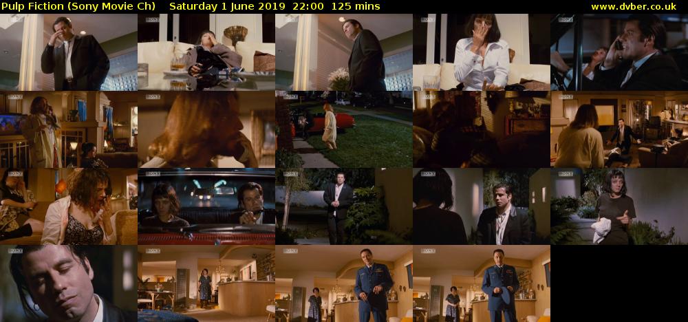 Pulp Fiction (Sony Movie Ch) Saturday 1 June 2019 22:00 - 00:05