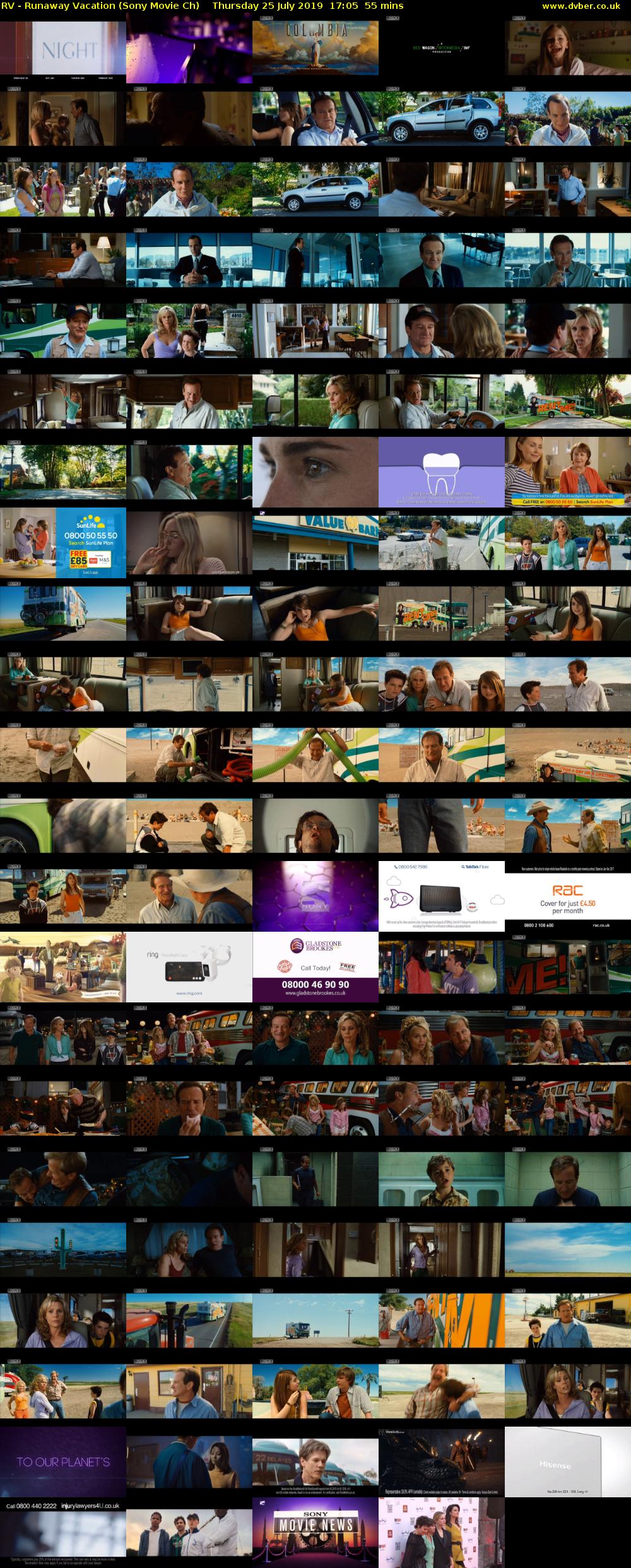 RV - Runaway Vacation (Sony Movie Ch) Thursday 25 July 2019 17:05 - 18:00