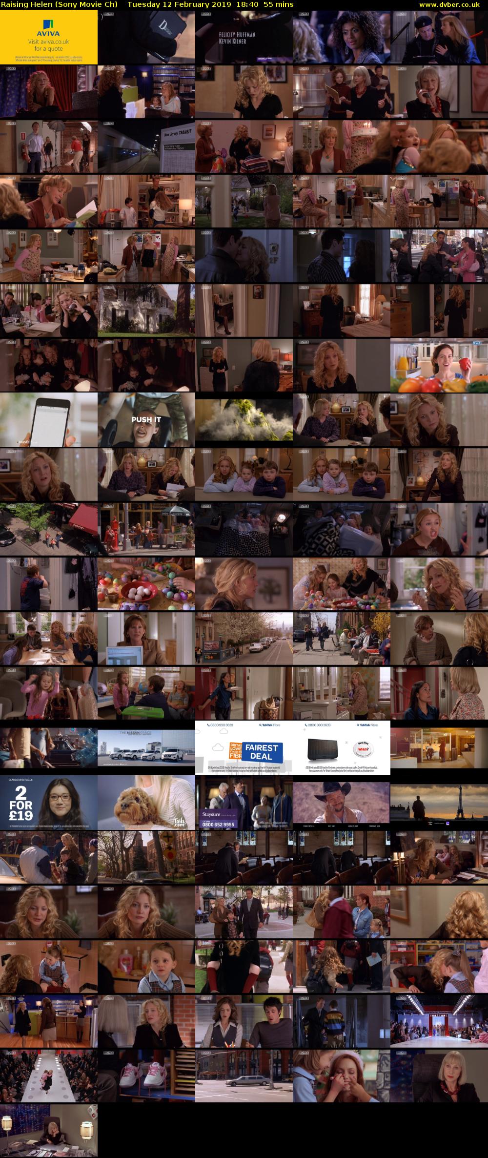 Raising Helen (Sony Movie Ch) Tuesday 12 February 2019 18:40 - 19:35