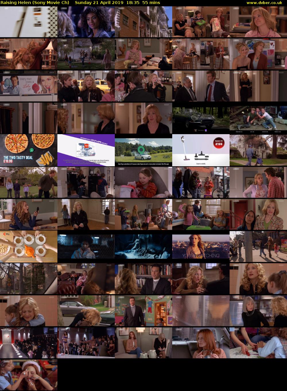 Raising Helen (Sony Movie Ch) Sunday 21 April 2019 18:35 - 19:30