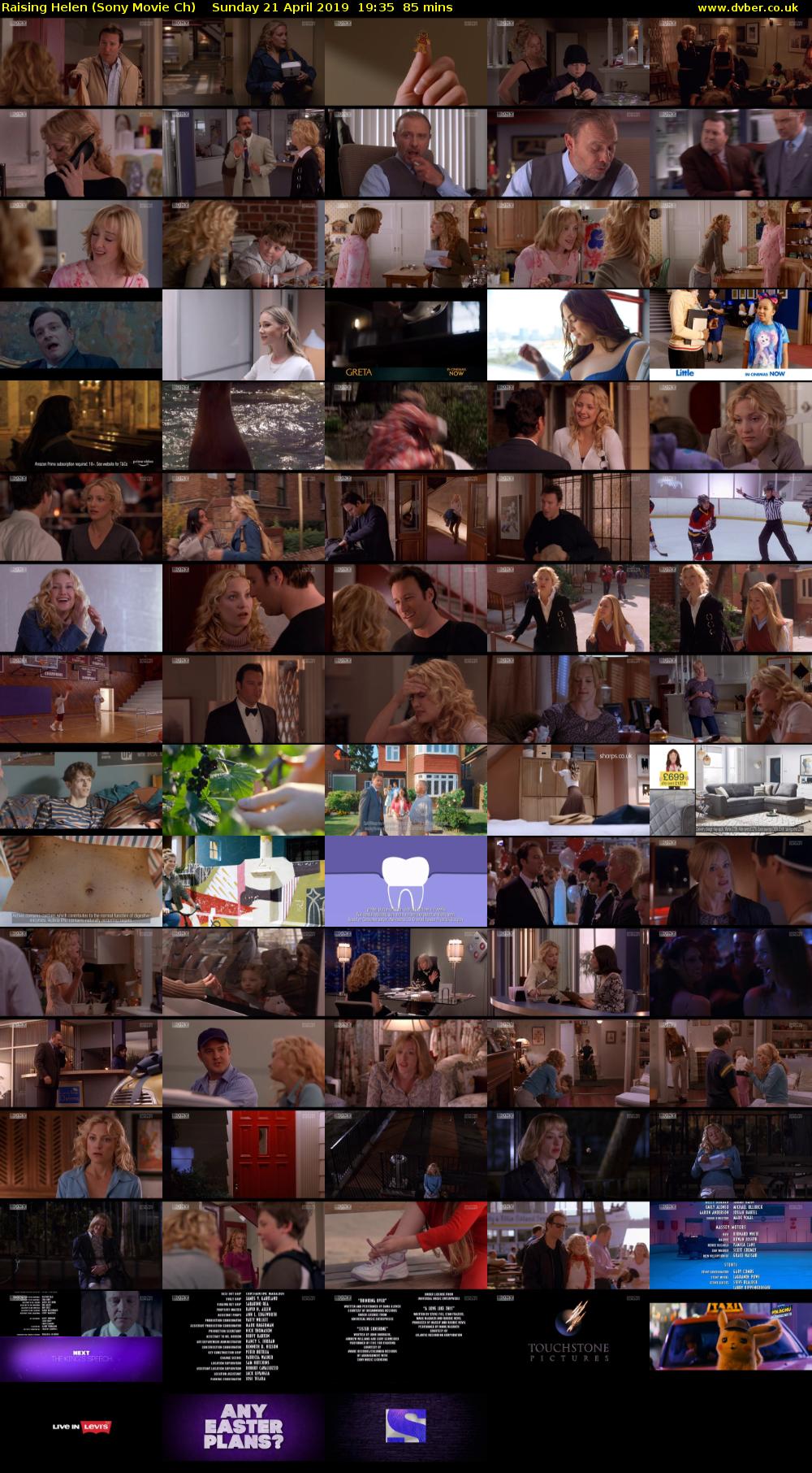 Raising Helen (Sony Movie Ch) Sunday 21 April 2019 19:35 - 21:00