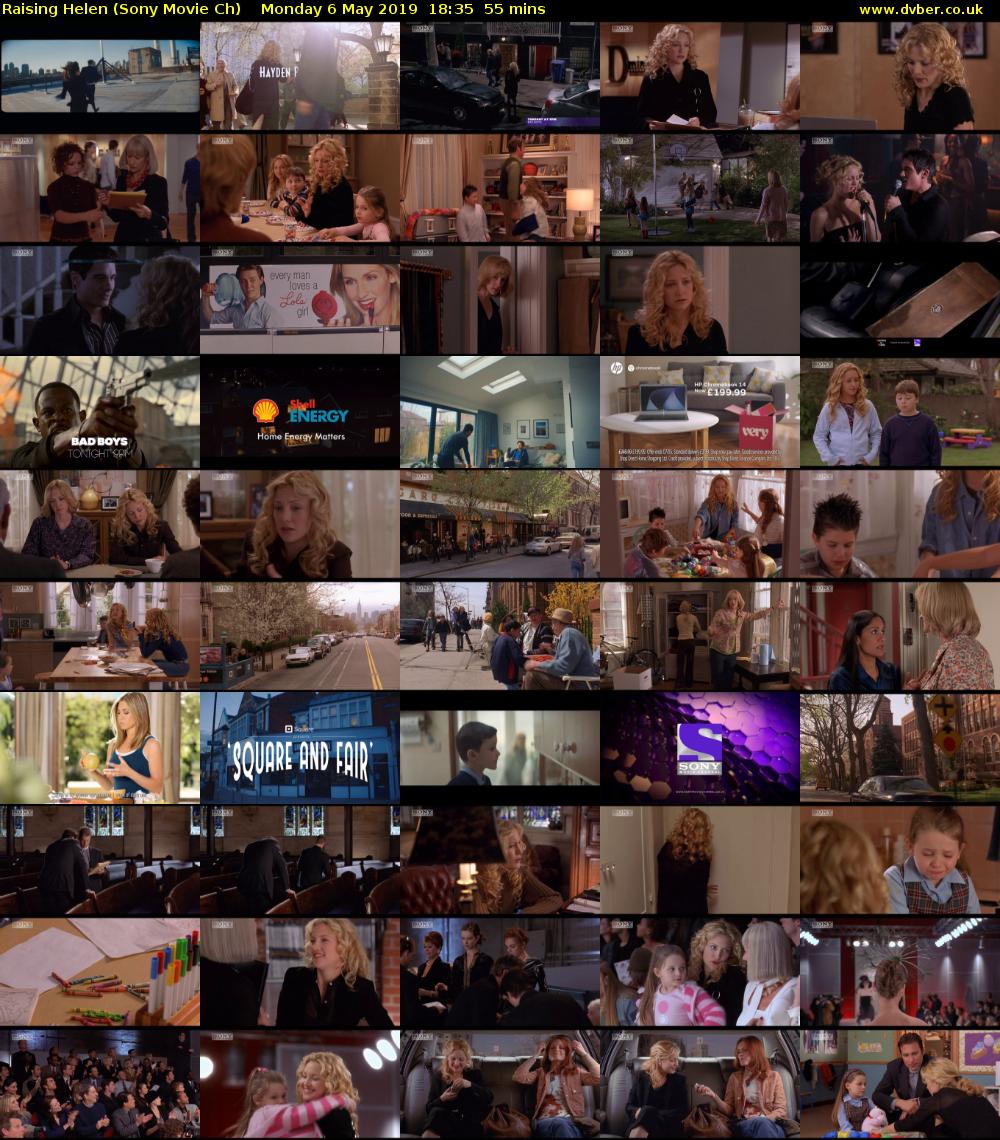 Raising Helen (Sony Movie Ch) Monday 6 May 2019 18:35 - 19:30