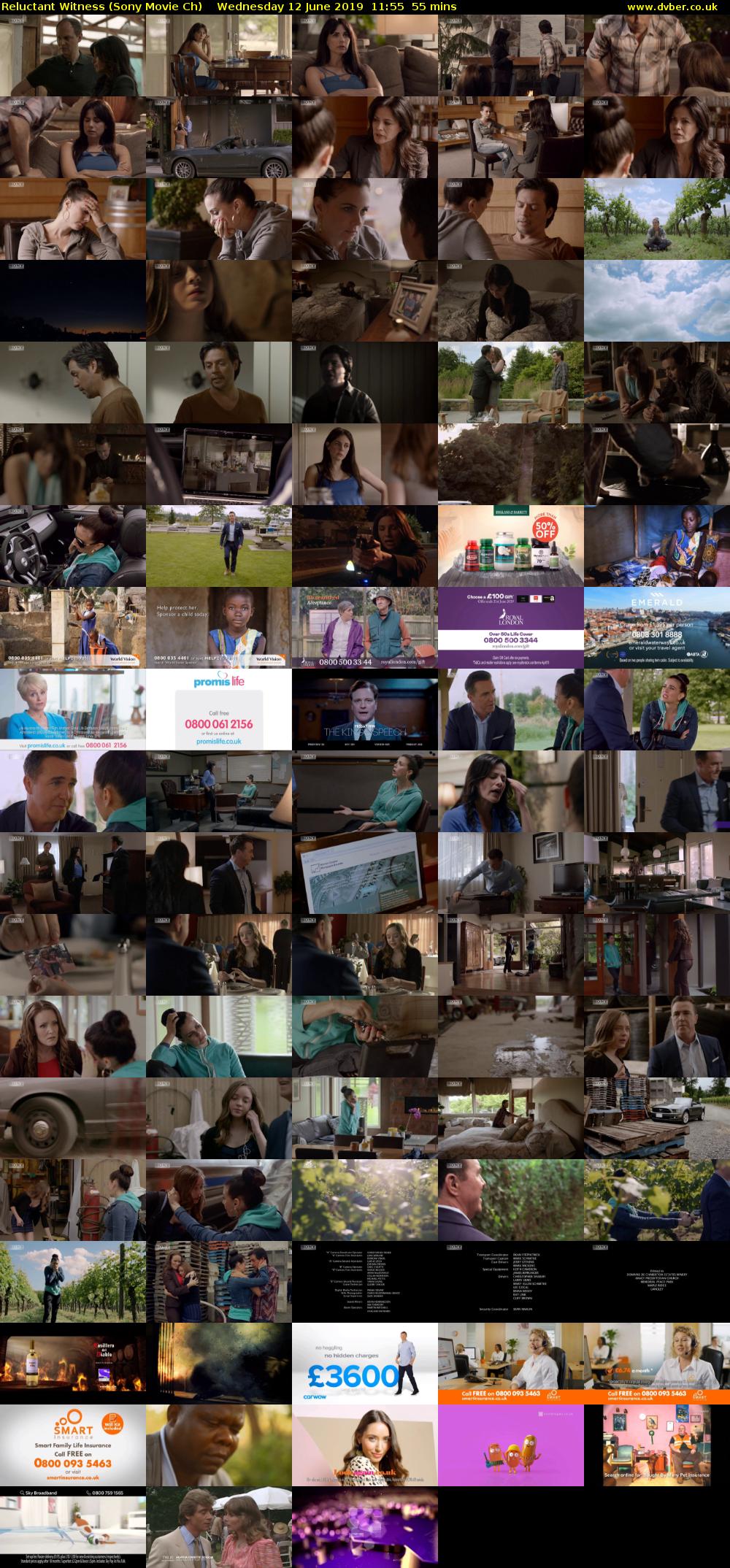 Reluctant Witness (Sony Movie Ch) Wednesday 12 June 2019 11:55 - 12:50