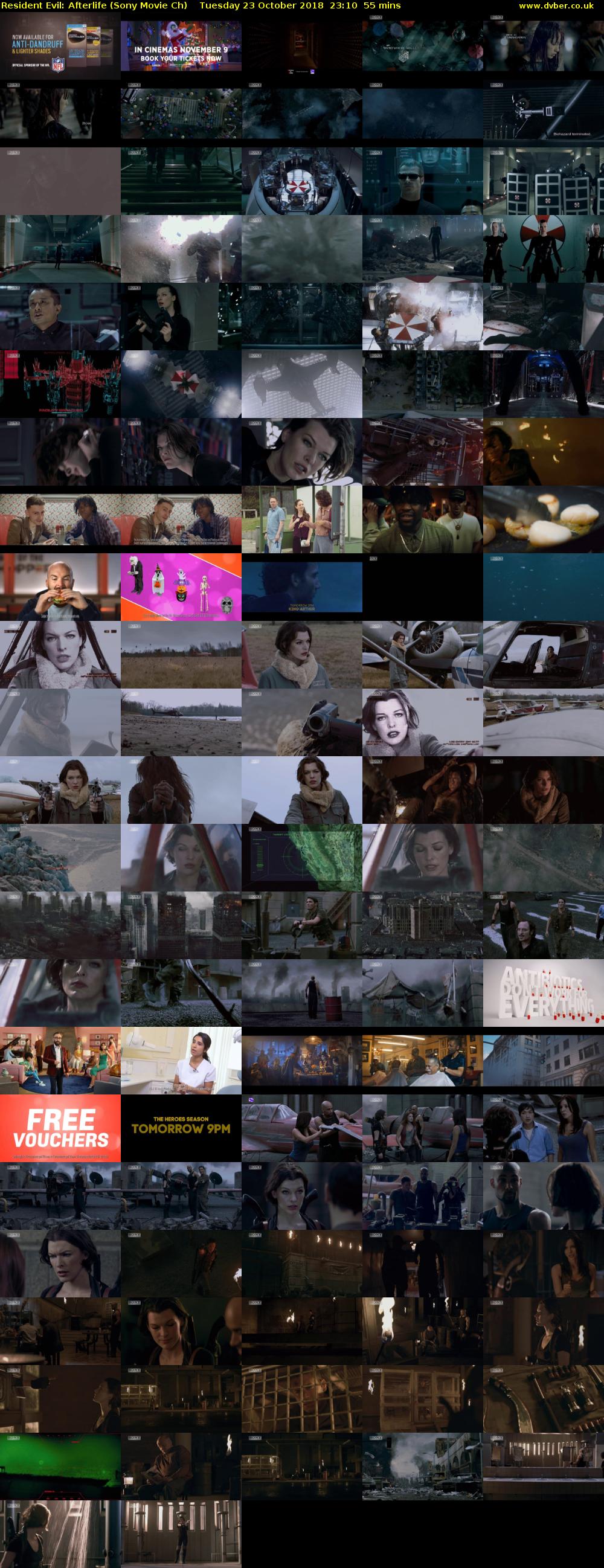 Resident Evil: Afterlife (Sony Movie Ch) Tuesday 23 October 2018 23:10 - 00:05