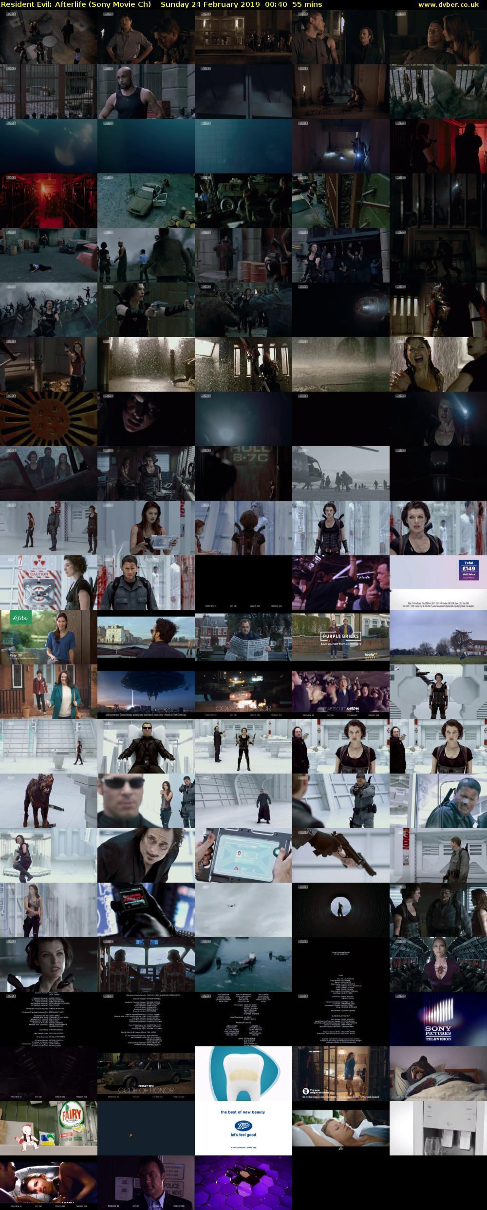 Resident Evil: Afterlife (Sony Movie Ch) Sunday 24 February 2019 00:40 - 01:35