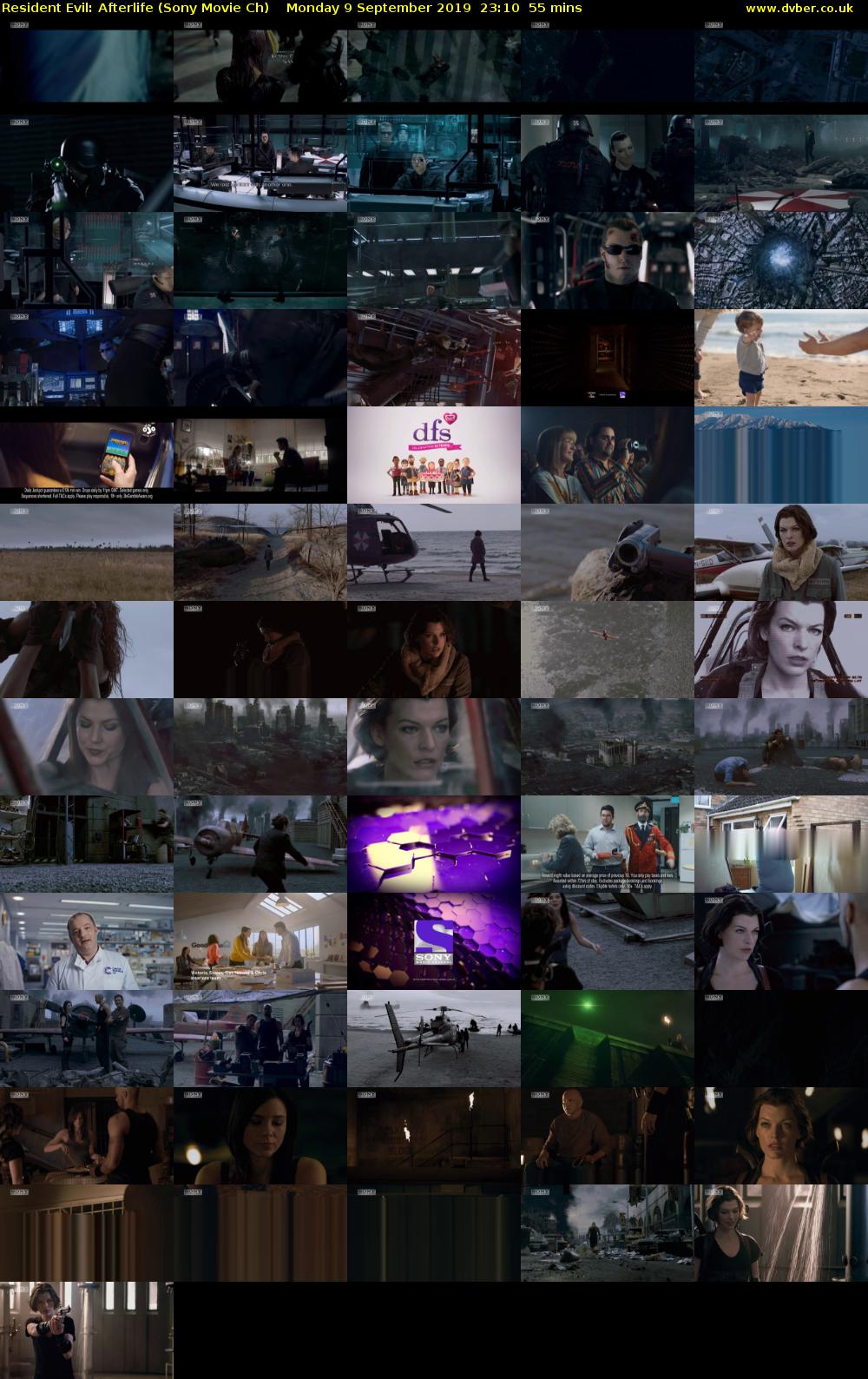 Resident Evil: Afterlife (Sony Movie Ch) Monday 9 September 2019 23:10 - 00:05