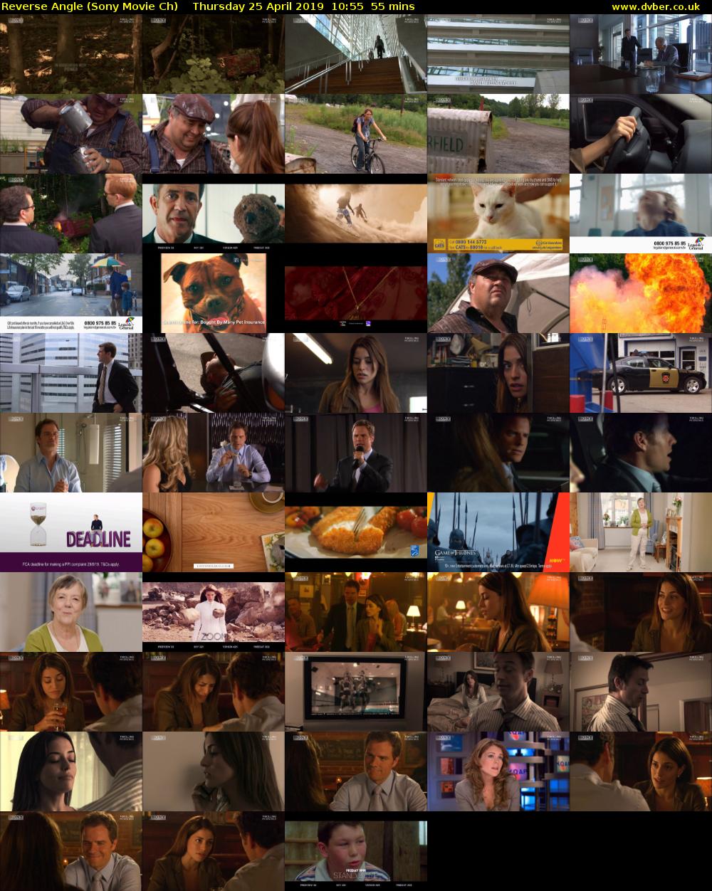Reverse Angle (Sony Movie Ch) Thursday 25 April 2019 10:55 - 11:50