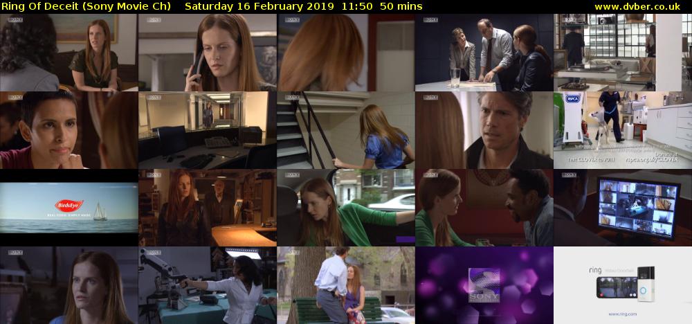 Ring Of Deceit (Sony Movie Ch) Saturday 16 February 2019 11:50 - 12:40