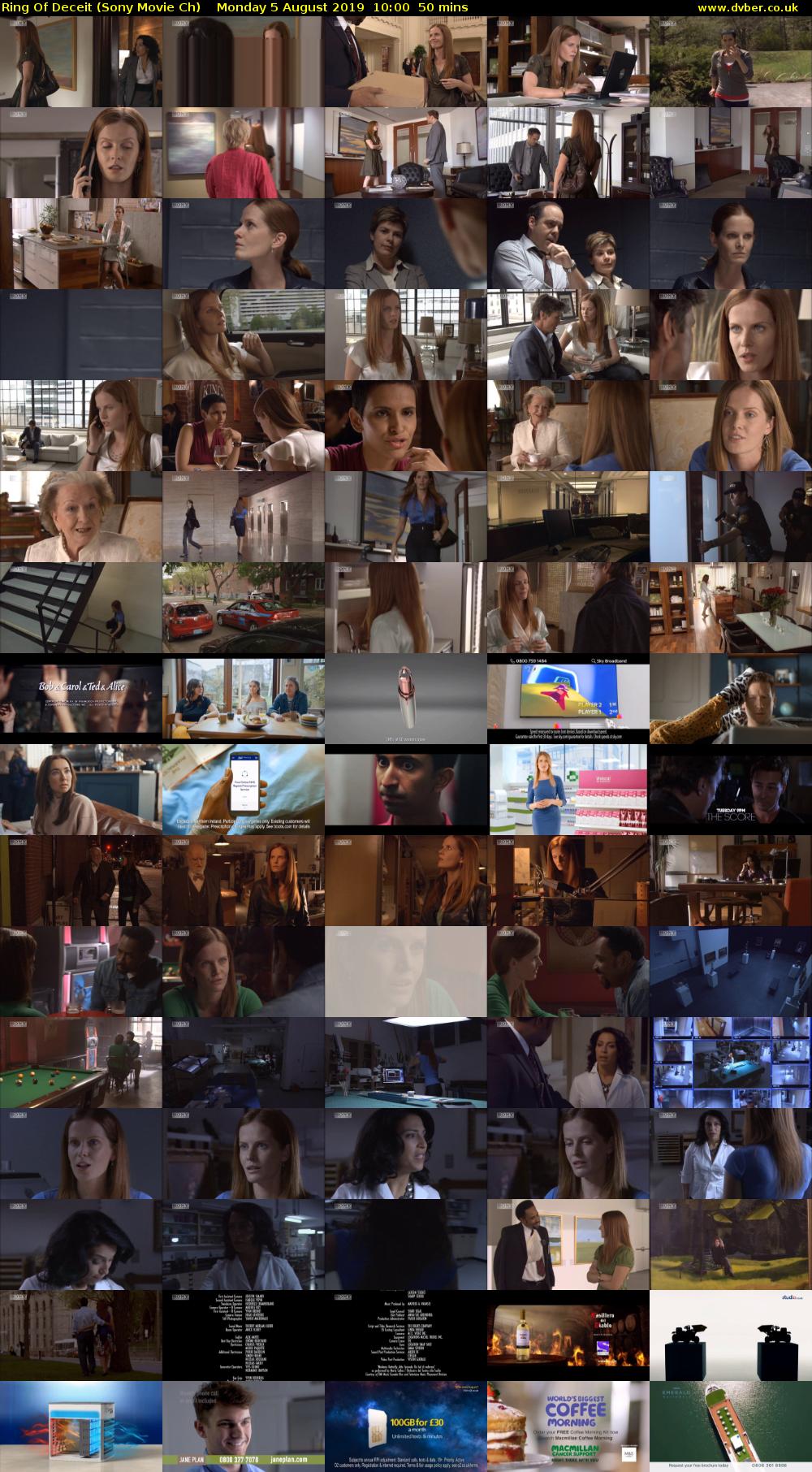 Ring Of Deceit (Sony Movie Ch) Monday 5 August 2019 10:00 - 10:50