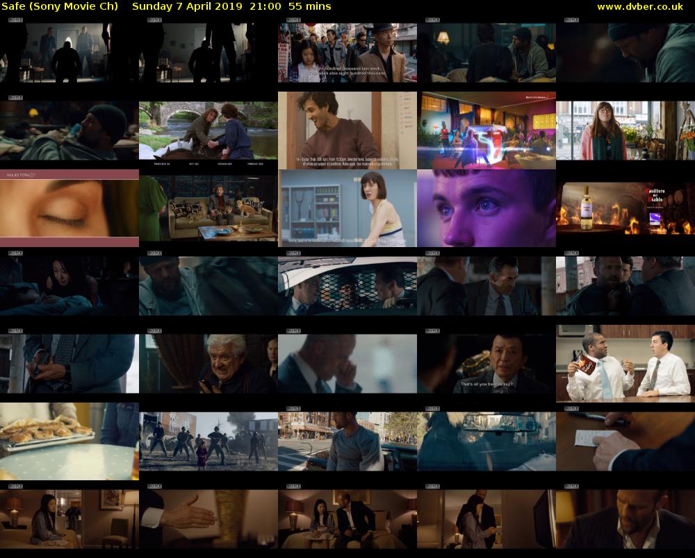 Safe (Sony Movie Ch) Sunday 7 April 2019 21:00 - 21:55