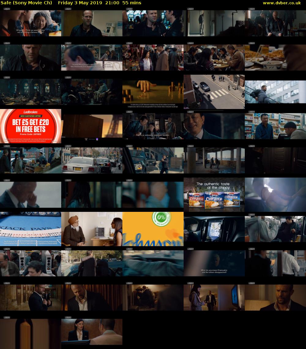 Safe (Sony Movie Ch) Friday 3 May 2019 21:00 - 21:55