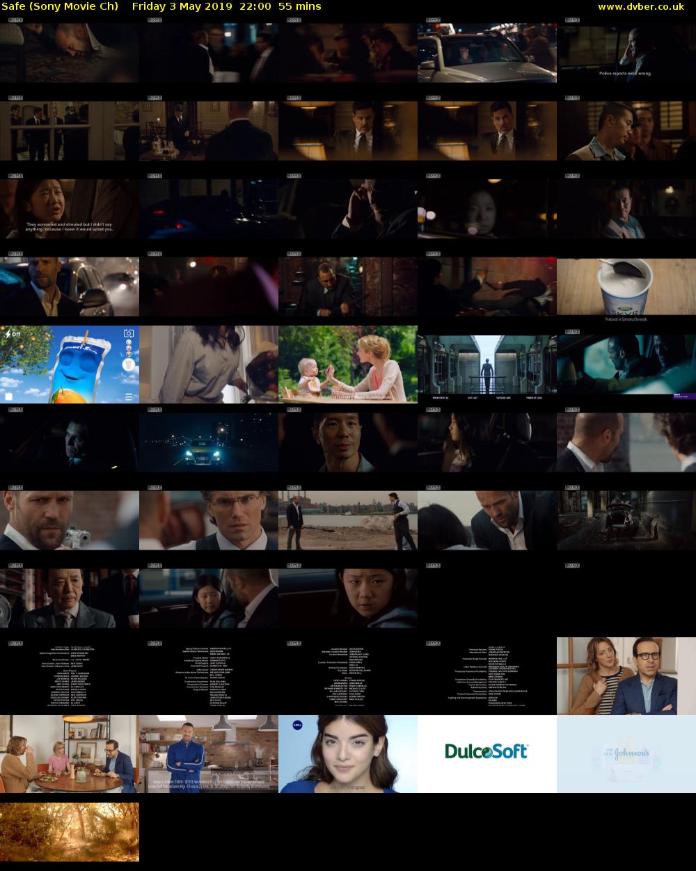 Safe (Sony Movie Ch) Friday 3 May 2019 22:00 - 22:55