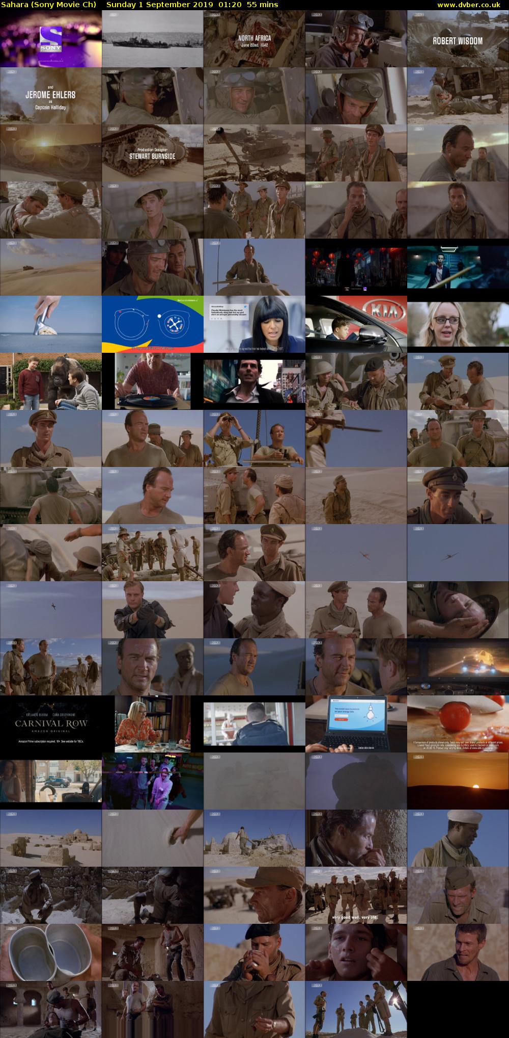 Sahara (Sony Movie Ch) Sunday 1 September 2019 01:20 - 02:15