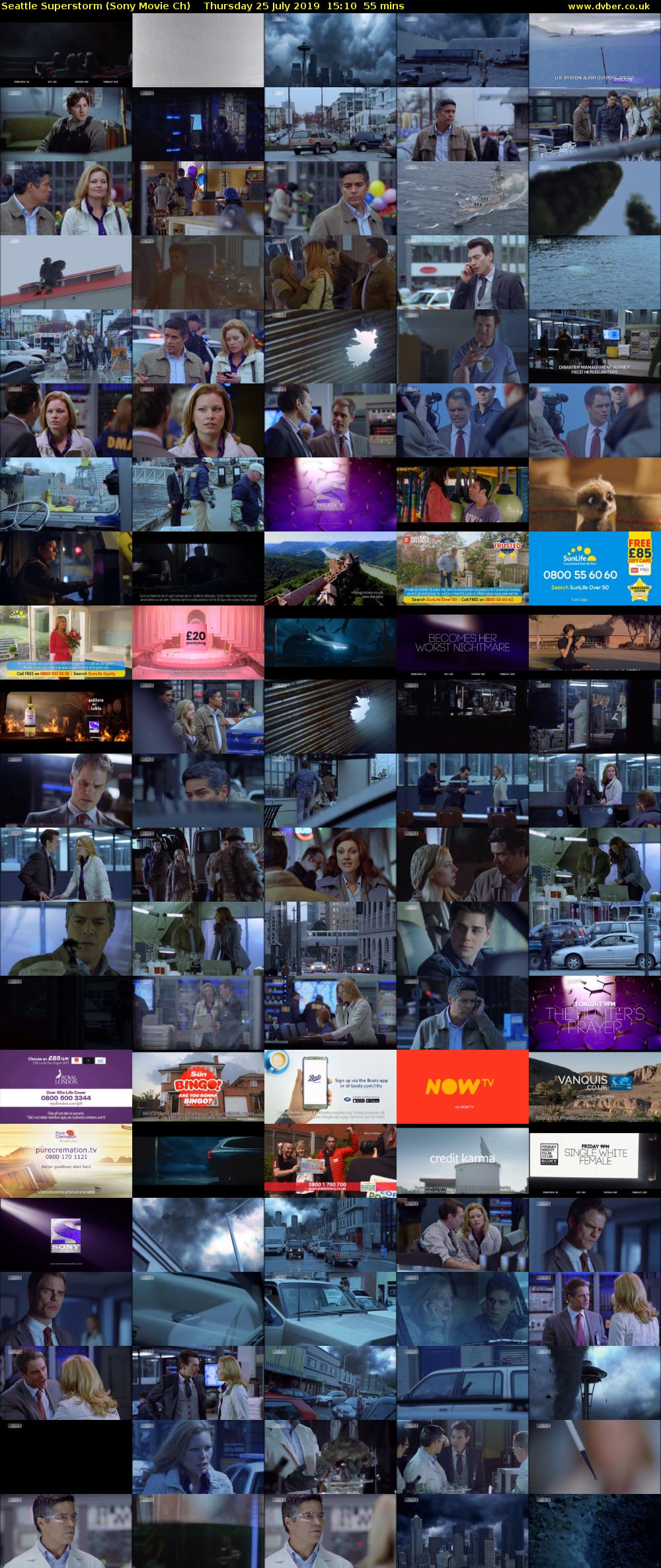 Seattle Superstorm (Sony Movie Ch) Thursday 25 July 2019 15:10 - 16:05