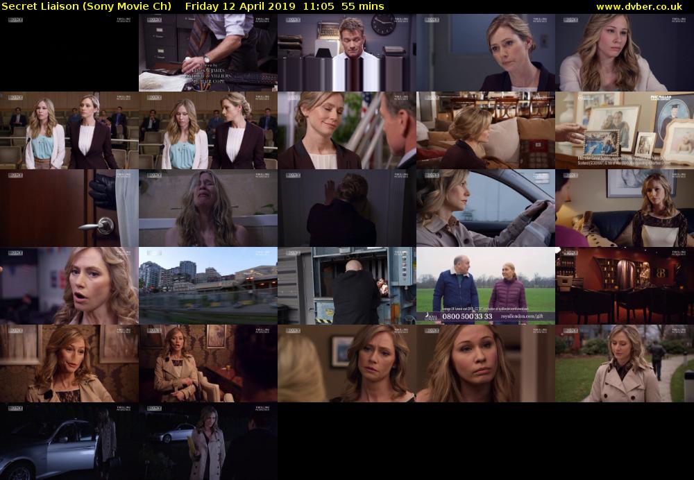 Secret Liaison (Sony Movie Ch) Friday 12 April 2019 11:05 - 12:00
