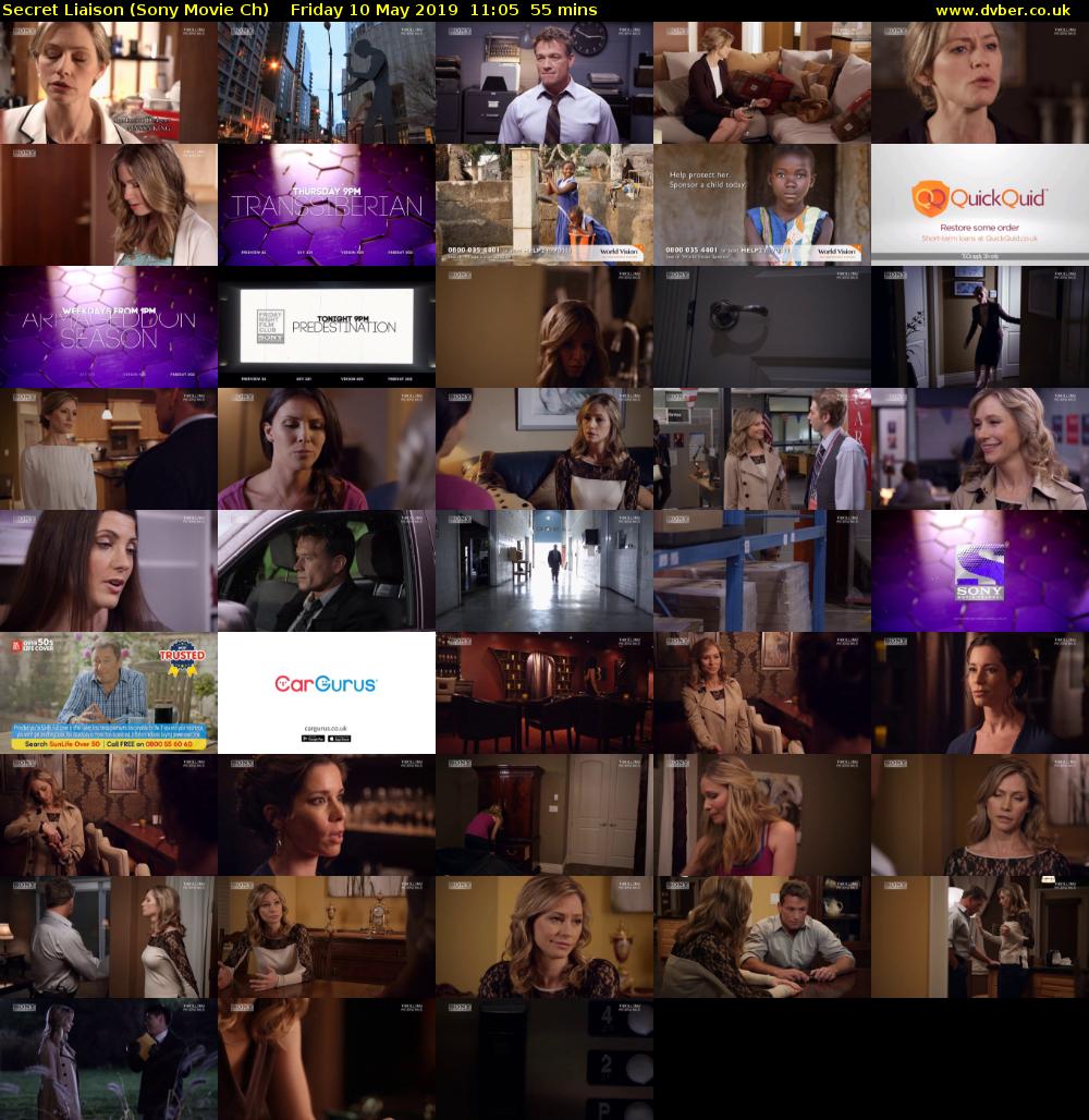 Secret Liaison (Sony Movie Ch) Friday 10 May 2019 11:05 - 12:00
