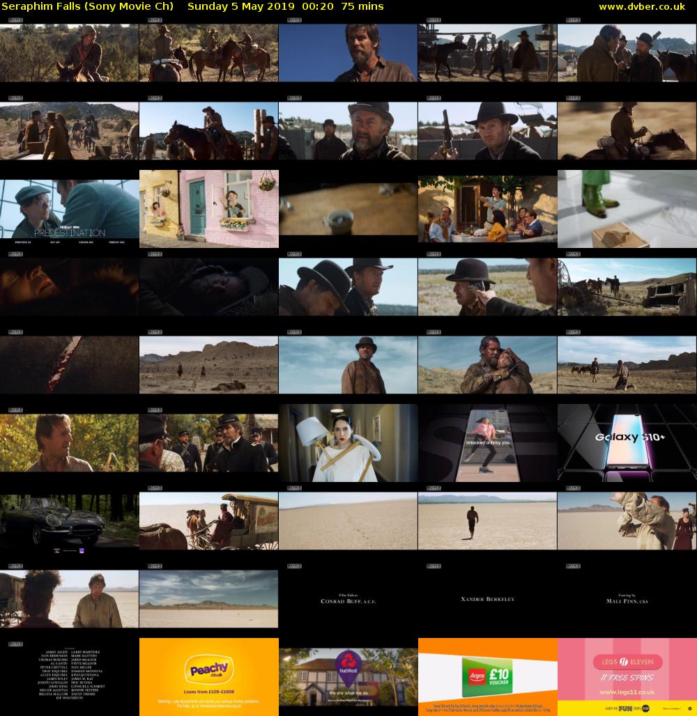 Seraphim Falls (Sony Movie Ch) Sunday 5 May 2019 00:20 - 01:35