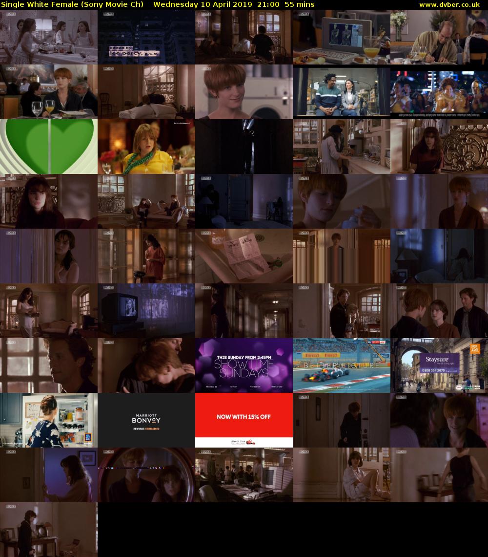 Single White Female (Sony Movie Ch) Wednesday 10 April 2019 21:00 - 21:55