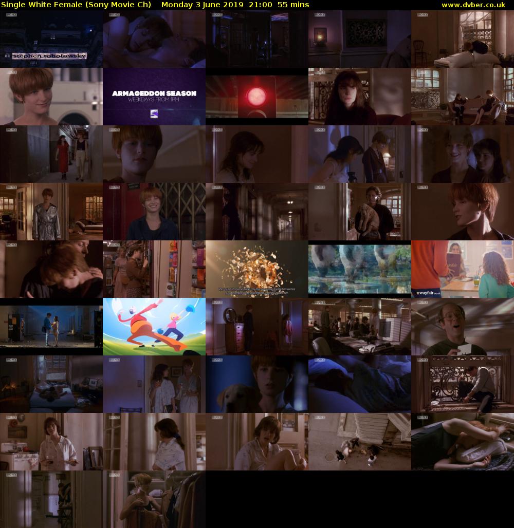 Single White Female (Sony Movie Ch) Monday 3 June 2019 21:00 - 21:55
