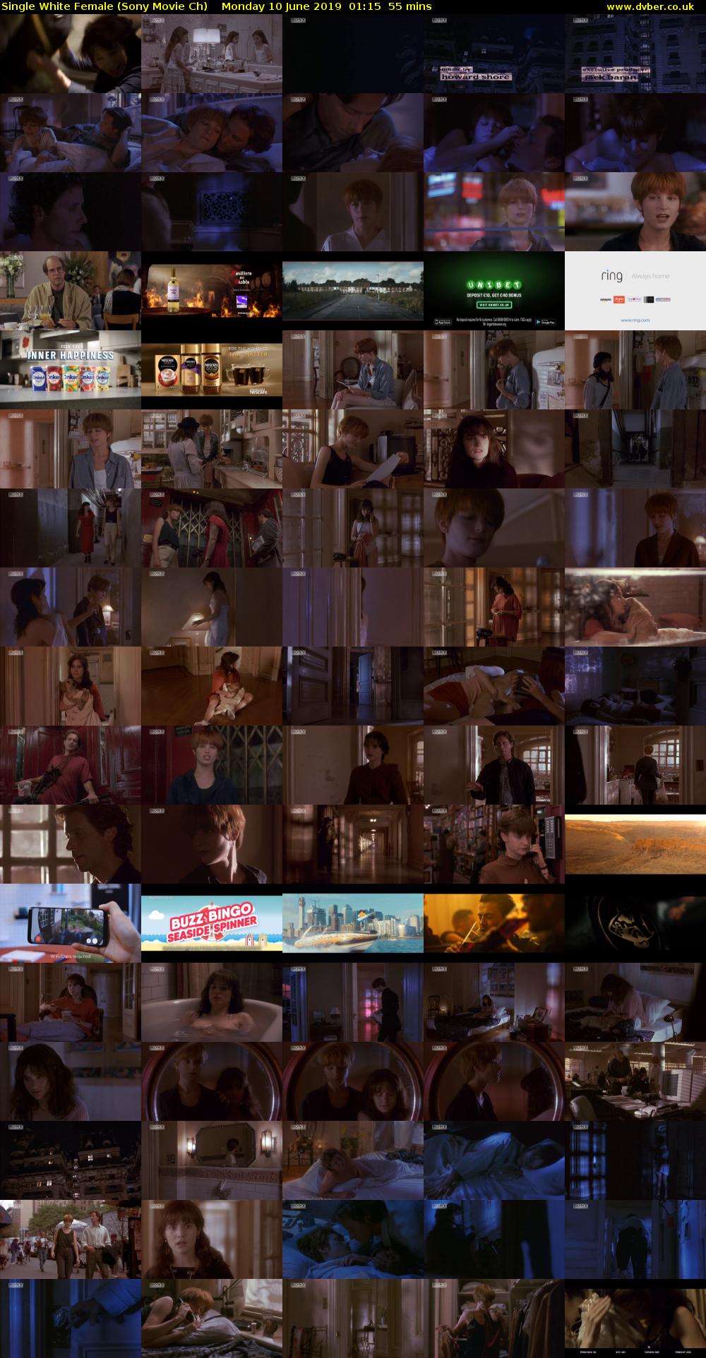 Single White Female (Sony Movie Ch) Monday 10 June 2019 01:15 - 02:10