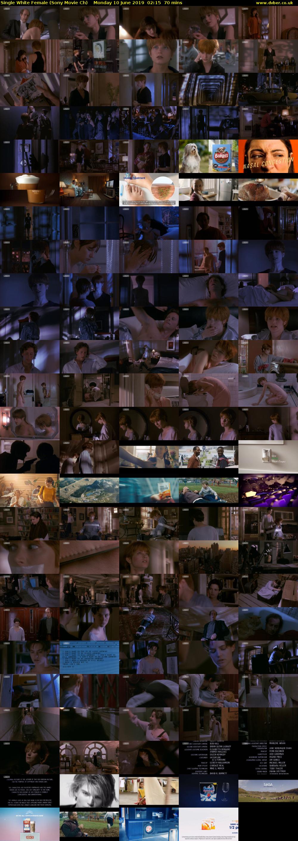 Single White Female (Sony Movie Ch) Monday 10 June 2019 02:15 - 03:25