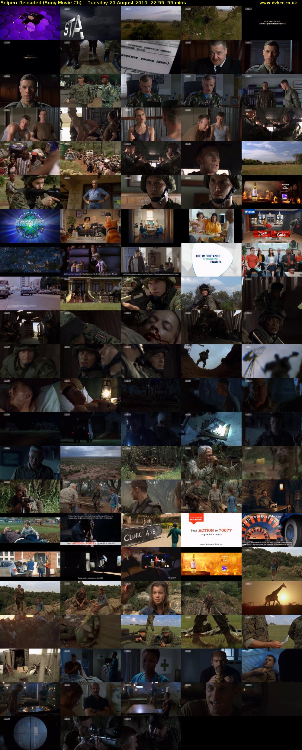 Sniper: Reloaded (Sony Movie Ch) Tuesday 20 August 2019 22:55 - 23:50