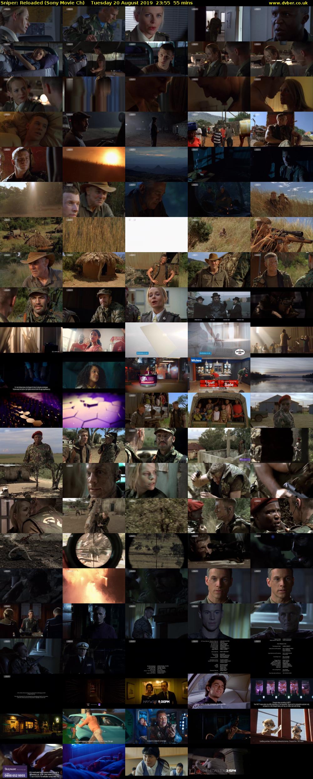 Sniper: Reloaded (Sony Movie Ch) Tuesday 20 August 2019 23:55 - 00:50