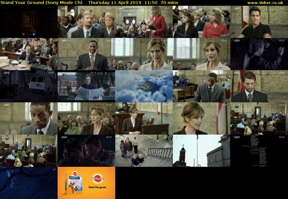 Stand Your Ground (Sony Movie Ch) Thursday 11 April 2019 11:50 - 13:00