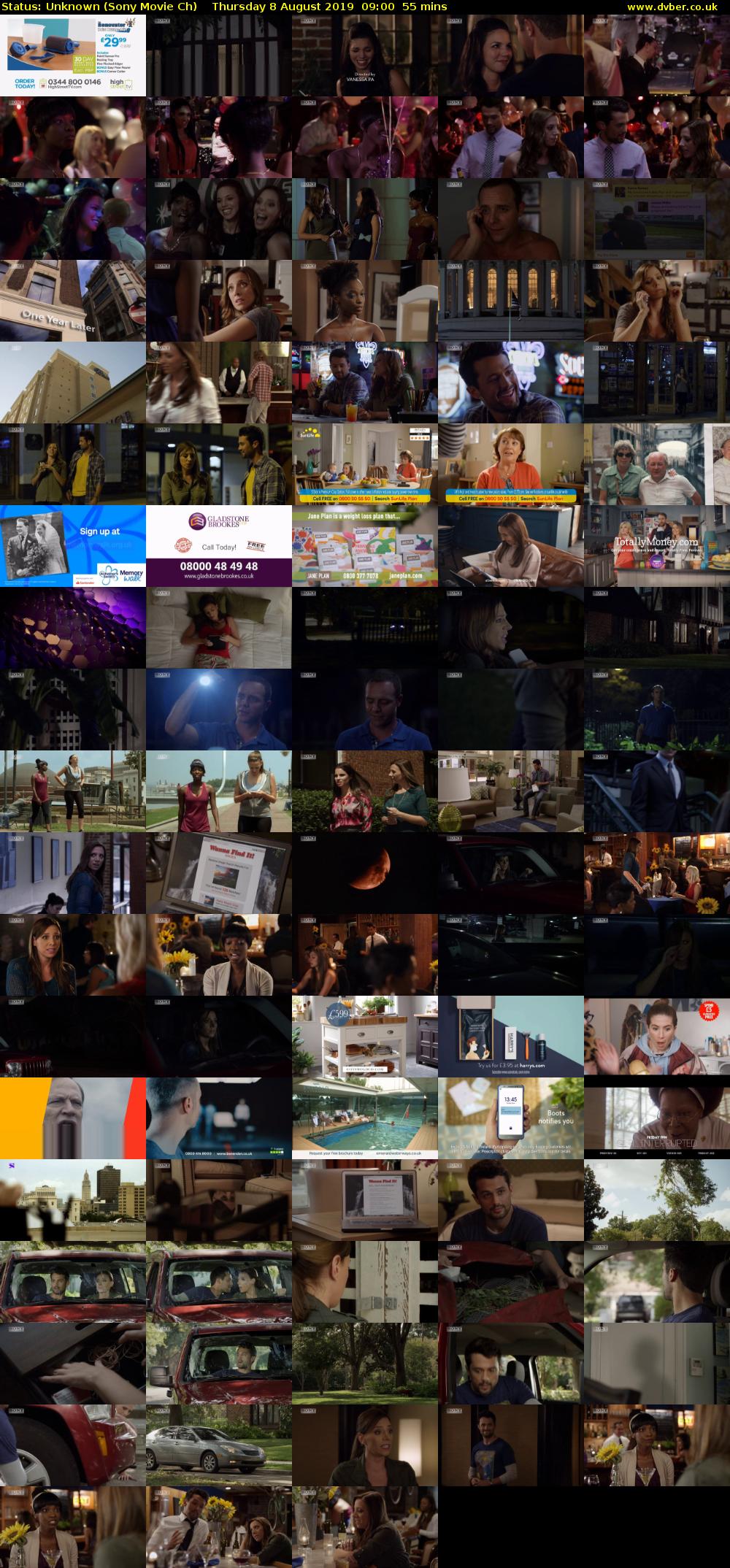 Status: Unknown (Sony Movie Ch) Thursday 8 August 2019 09:00 - 09:55