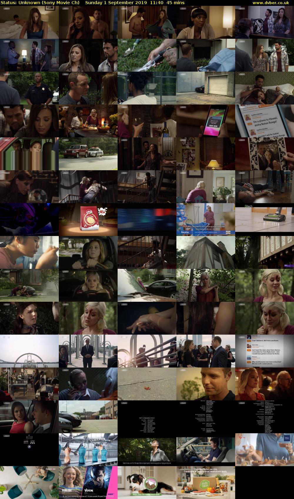 Status: Unknown (Sony Movie Ch) Sunday 1 September 2019 11:40 - 12:25