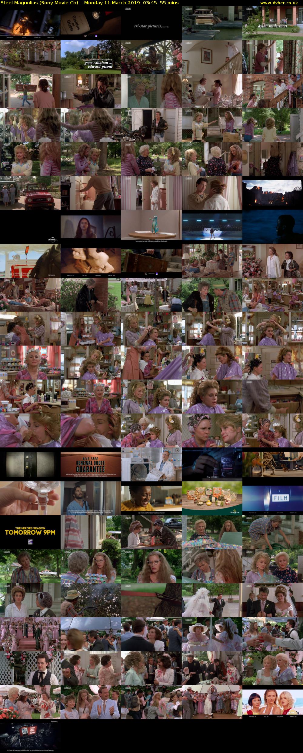 Steel Magnolias (Sony Movie Ch) Monday 11 March 2019 03:45 - 04:40