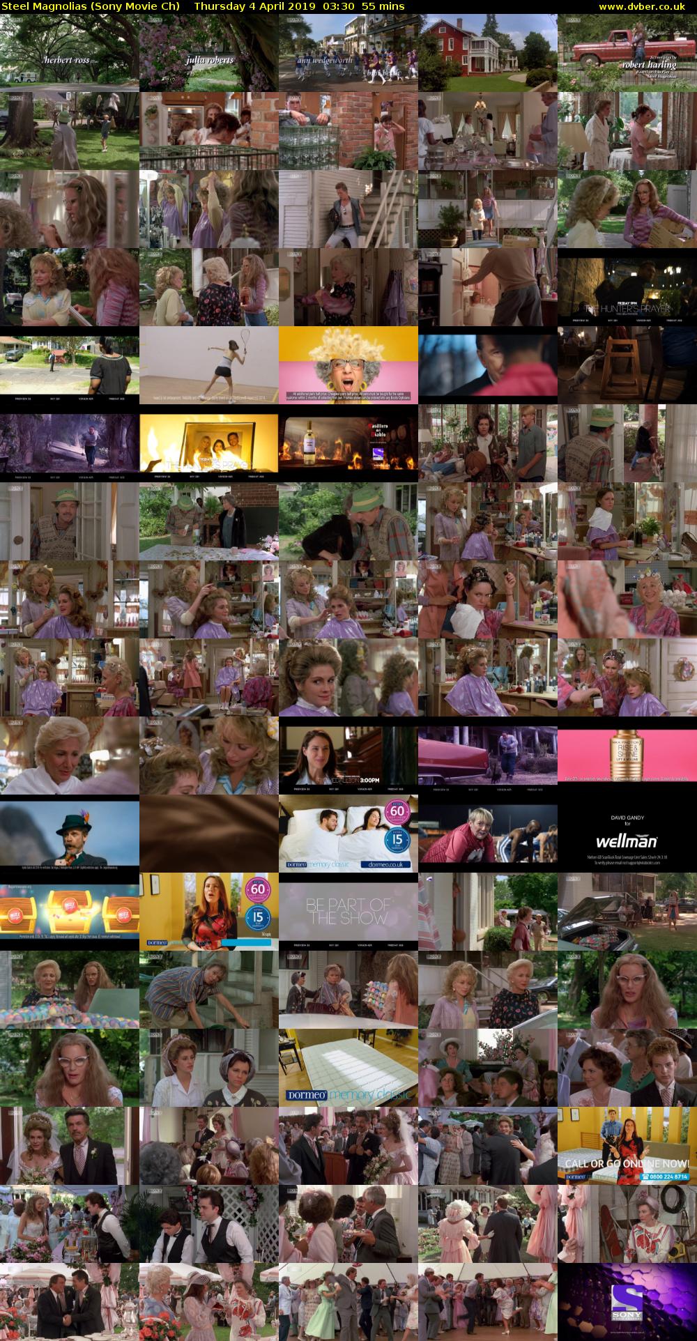 Steel Magnolias (Sony Movie Ch) Thursday 4 April 2019 03:30 - 04:25