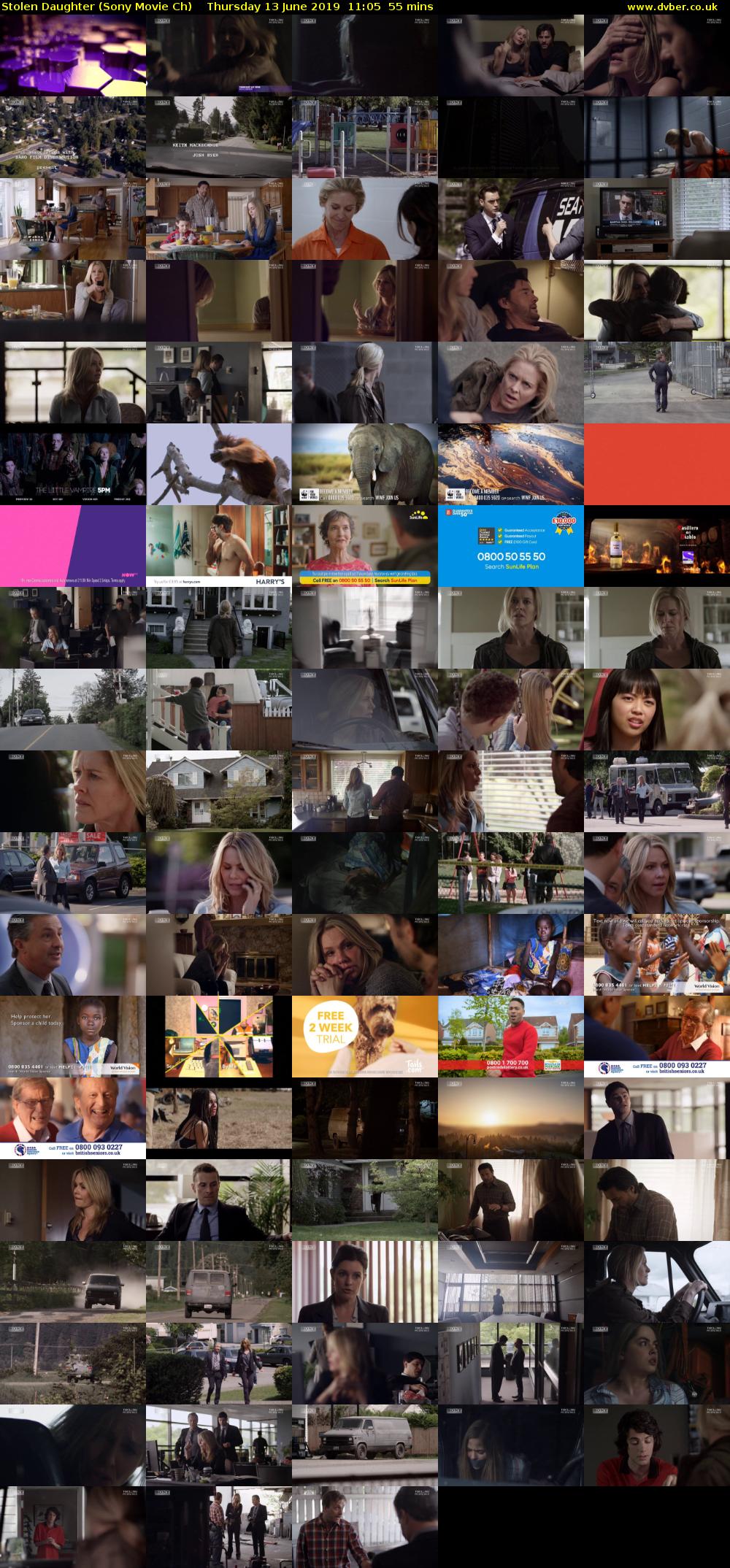 Stolen Daughter (Sony Movie Ch) Thursday 13 June 2019 11:05 - 12:00