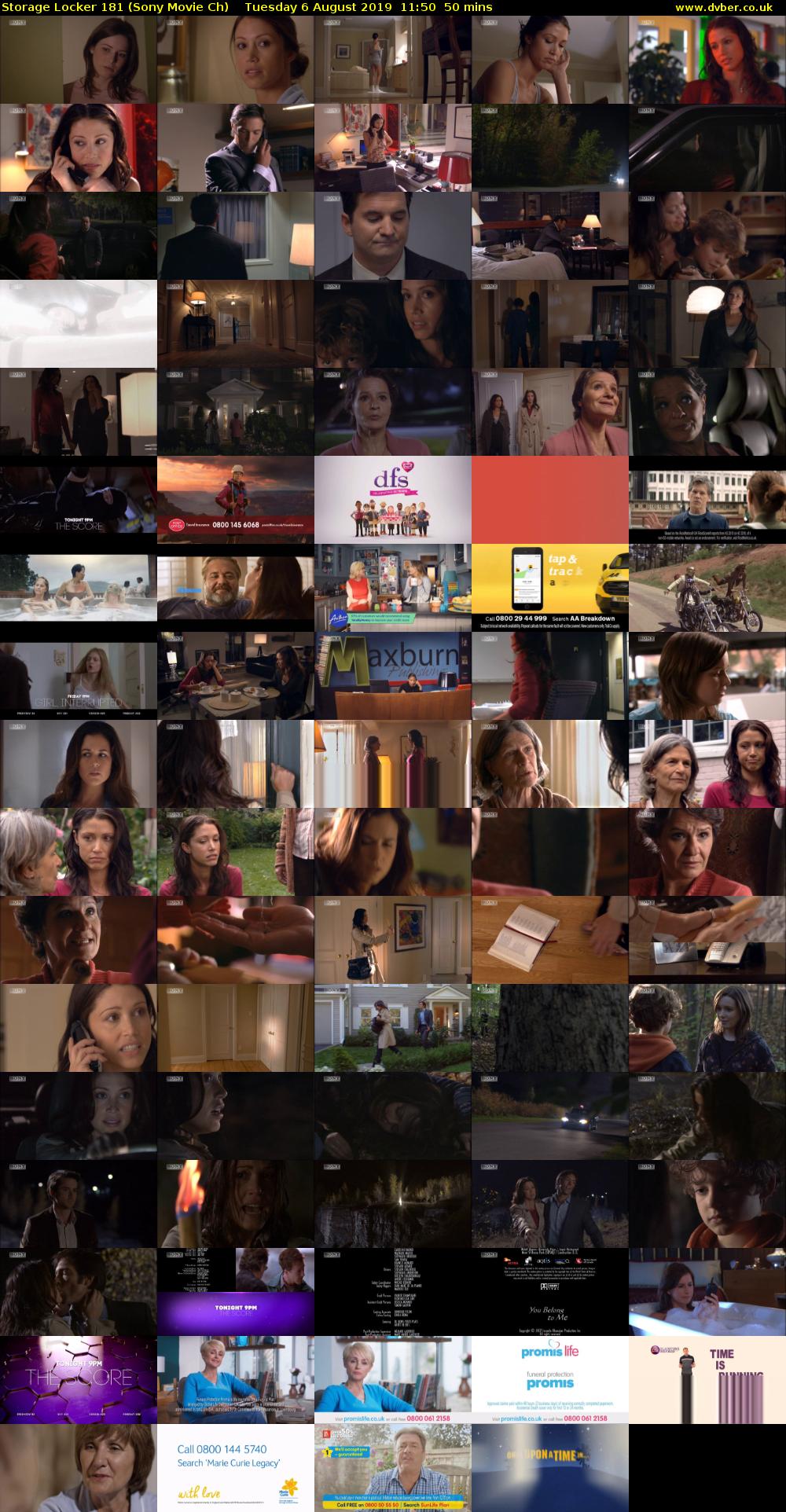 Storage Locker 181 (Sony Movie Ch) Tuesday 6 August 2019 11:50 - 12:40