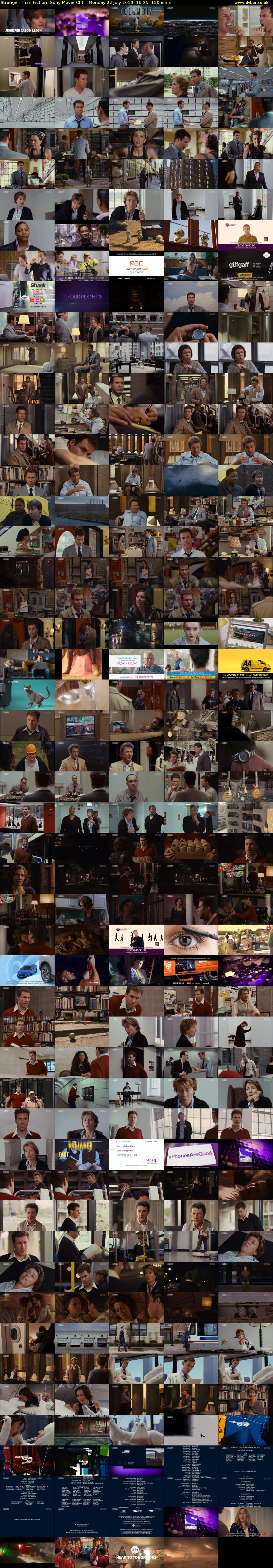 Stranger Than Fiction (Sony Movie Ch) Monday 22 July 2019 16:25 - 18:35