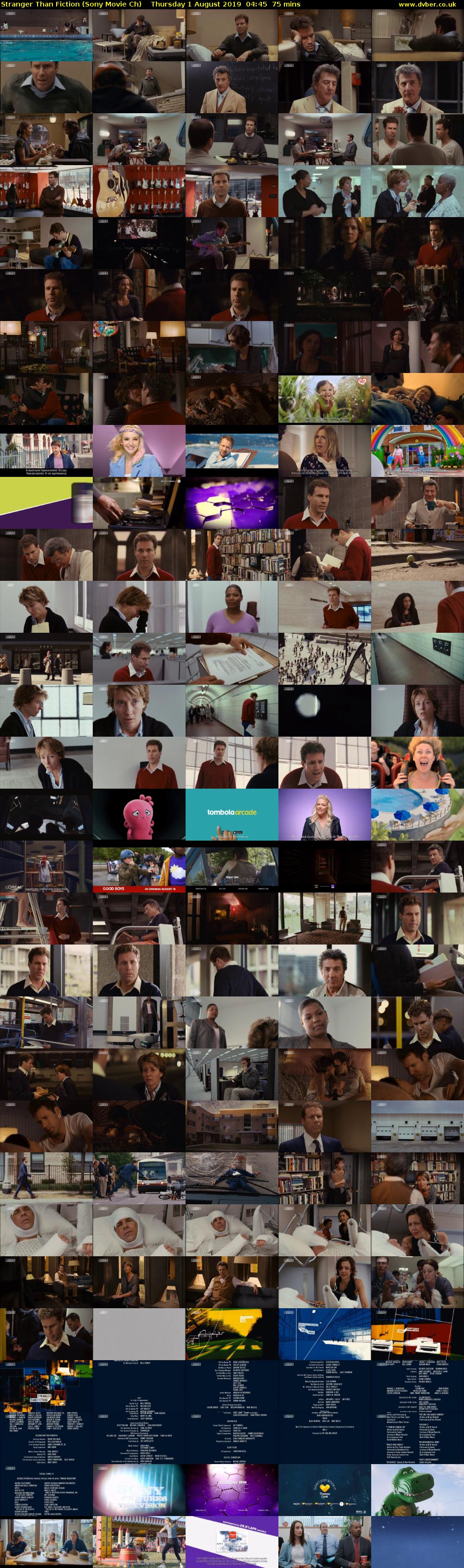 Stranger Than Fiction (Sony Movie Ch) Thursday 1 August 2019 04:45 - 06:00