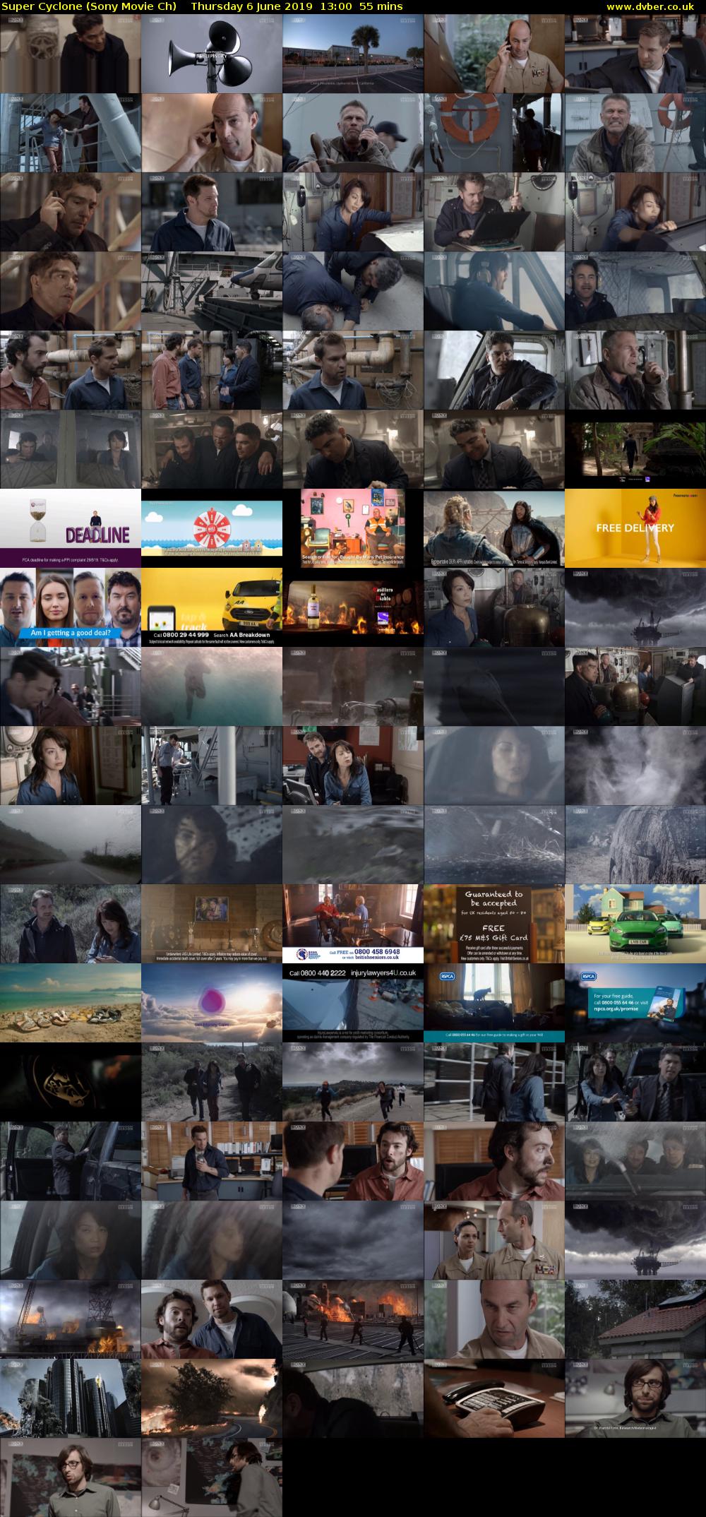Super Cyclone (Sony Movie Ch) Thursday 6 June 2019 13:00 - 13:55