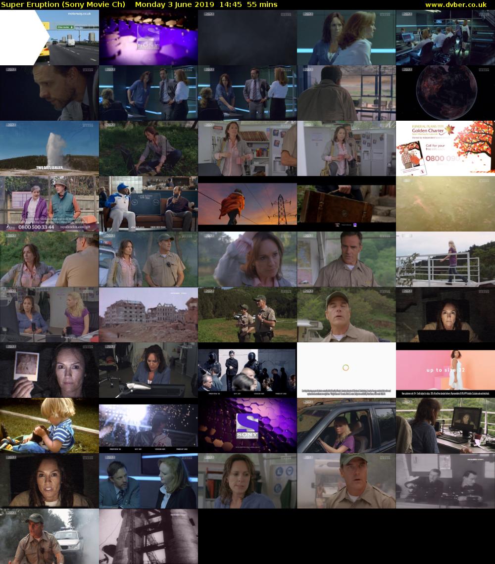 Super Eruption (Sony Movie Ch) Monday 3 June 2019 14:45 - 15:40