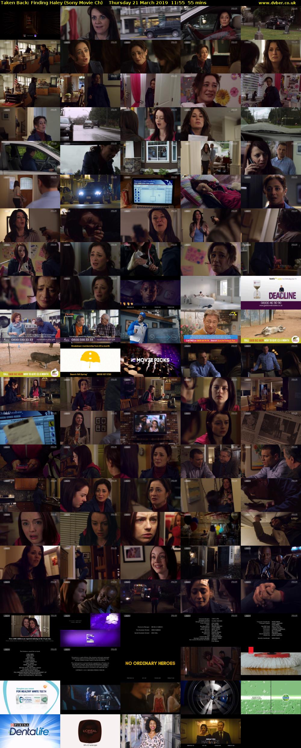 Taken Back: Finding Haley (Sony Movie Ch) Thursday 21 March 2019 11:55 - 12:50
